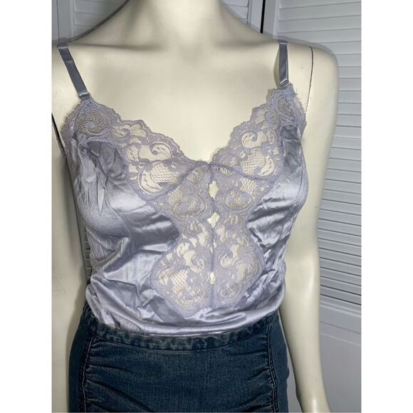 Vintage Nylon Lace Trim Camisole Large - Picture 2 of 6
